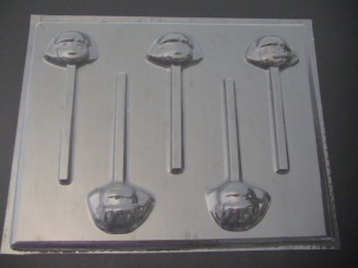 390sp Dorie the Explorer Face Chocolate or Hard Candy Lollipop Mold